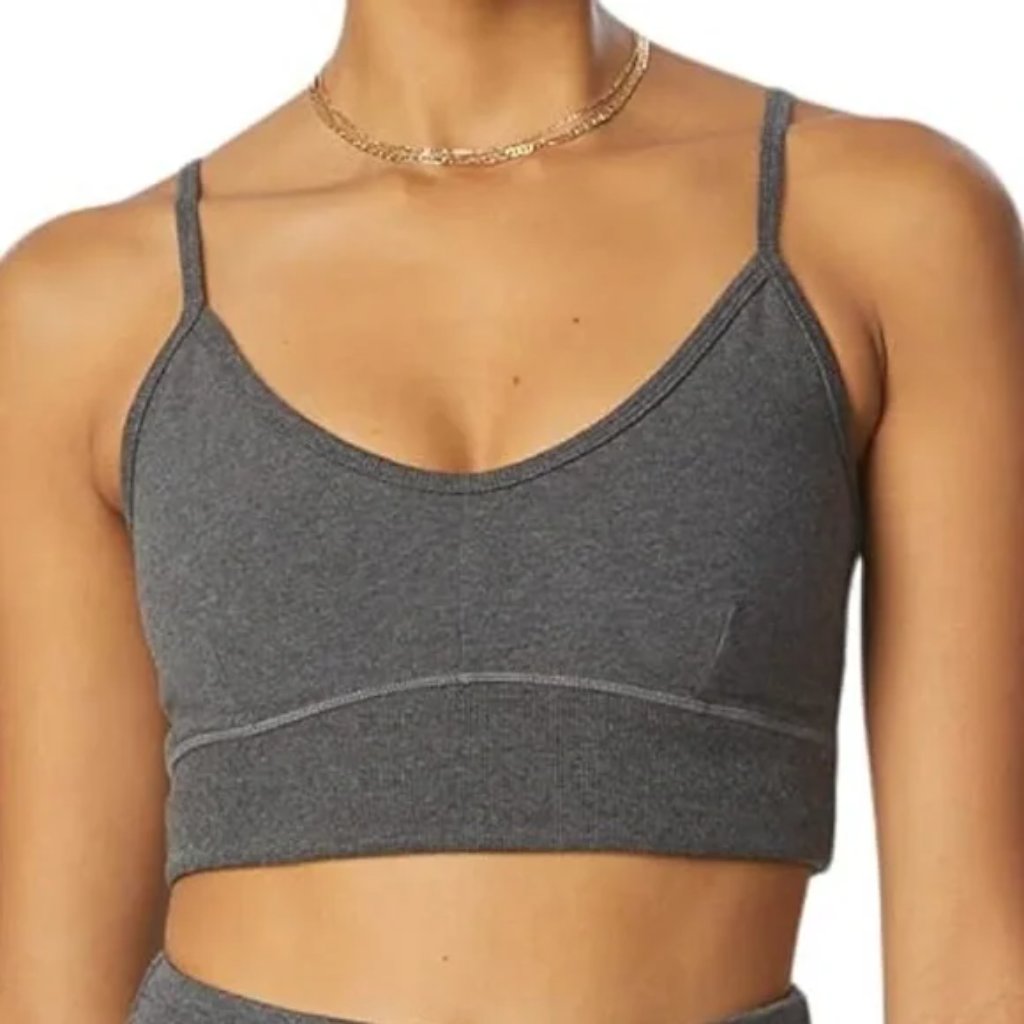Nwt Bandier X Sincerely Jules Meadow Bra Charcoal Gray Size L — image 2 of 8